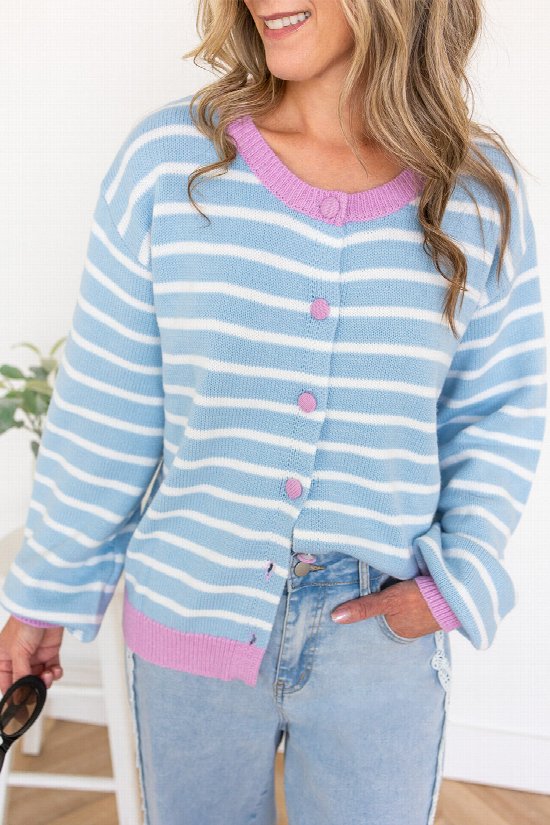 Maribel Stripe Cardigan